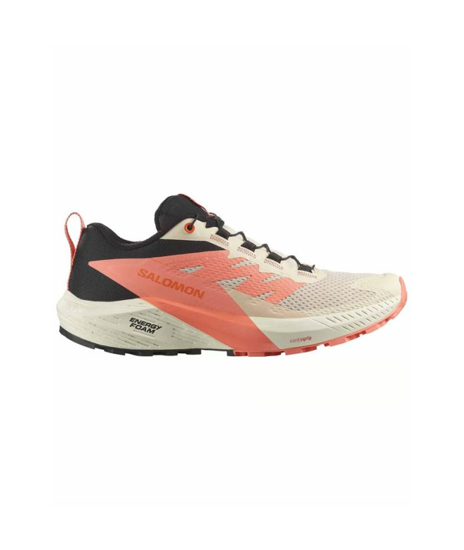 Zapatillas de Trail Salomon Sense Ride 5 W Tender Peach/Fusion Coral/Black Mujer