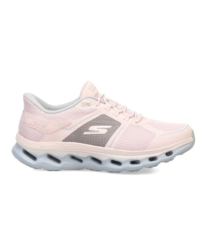 Chaussures Skechers Go Walk Glide-Step 2 Femme Rose clair / Bordure grise