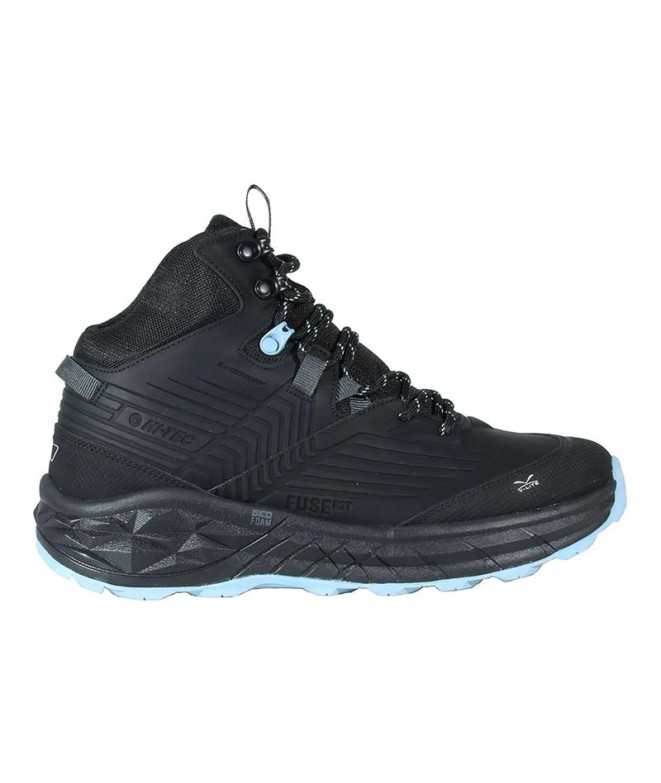 Botas de montaña Hi-Tec Geo Fuse Trek Mid  Black/Blue Fog Mujer