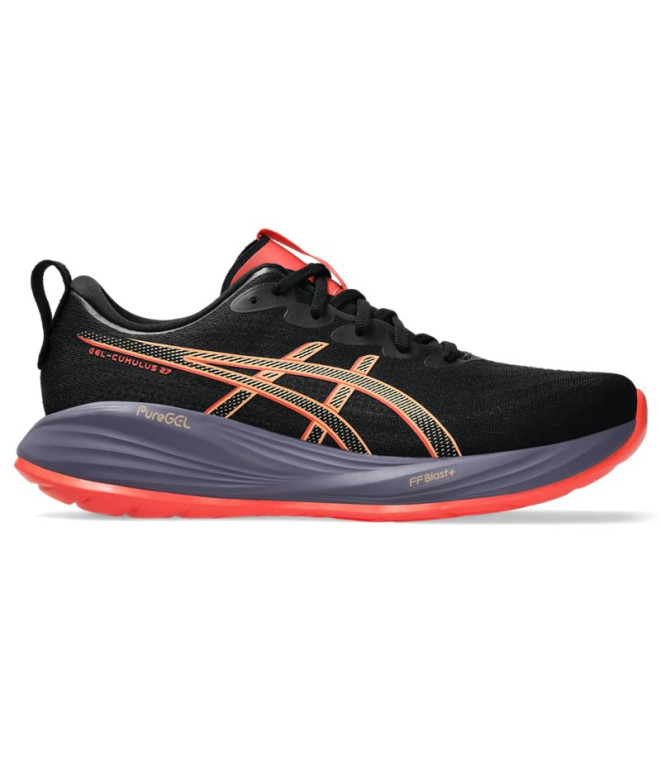 Zapatillas de Running ASICS Gel-Cumulus 27 Hombre Negro/Coral