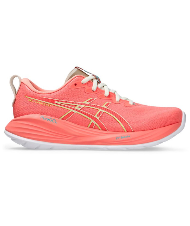 Chaussures de Running ASICS Gel-Cumulus 27 Femme Rouge/Rose