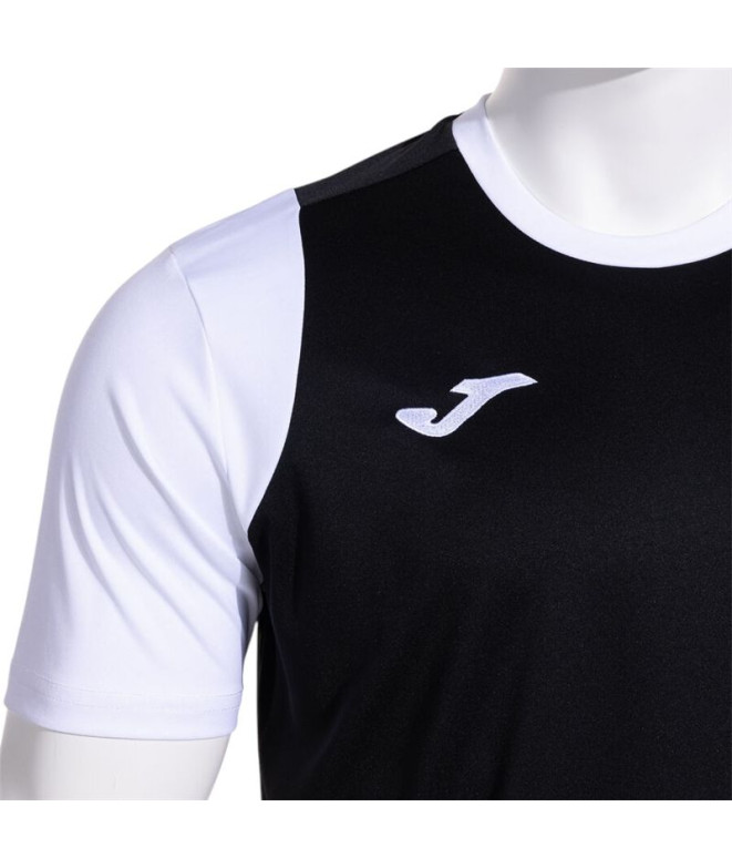 Camiseta Joma Cancha Preto Branco Homem