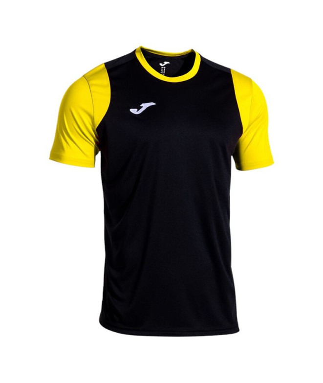 Camiseta Joma Cancha Negro Amarillo Hombre