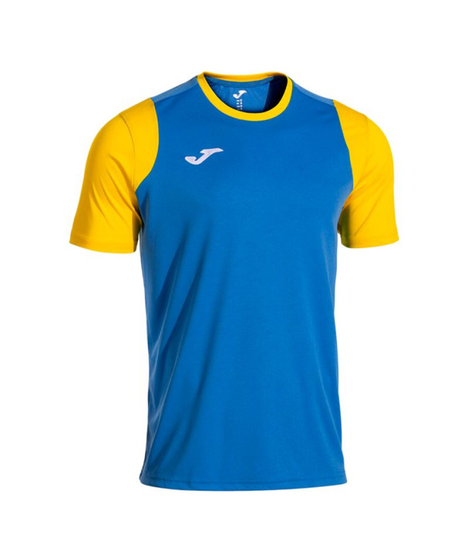 T-shirt Joma Cancha Royal Jaune Homme