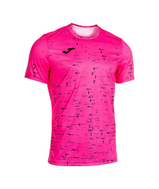 T-shirt Joma Pro Team Rose Fluo Noir Enfant