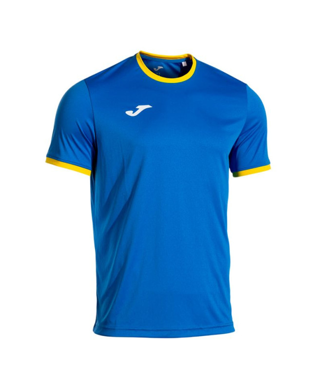 Camiseta Joma Combi Premium Royal Amarelo Menino