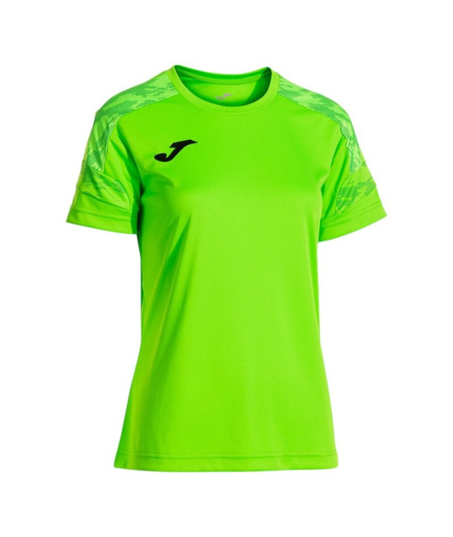 Camiseta Joma Campeonato Viii Verde Fluorescente Menino