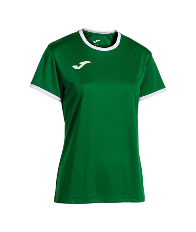 Camiseta Joma Combi Premium Verde Branco Mulher