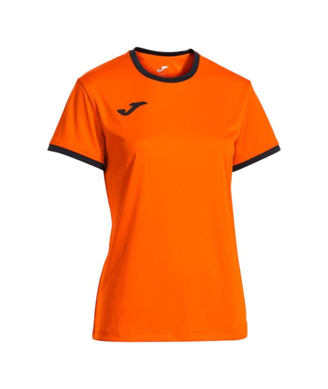 Camiseta Joma Combi Premium Laranja Preto Menina