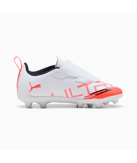 Bottes de Football Puma Ultra 5 Play V Fg/Ag Enfant Blanc