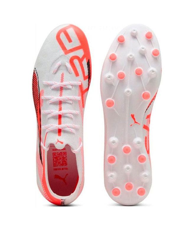 Bottes de Football Puma Ultra 5 Pro Mg Homme Blanc