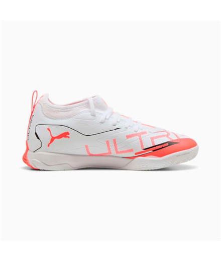 Sapatilhas de Futsal Puma Ultra 5 Match It Menino Branco Sapatilhas de Futsal Puma Ultra 5 Match It Menino Branco