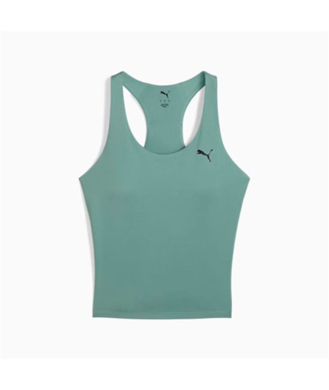 Camiseta de Fitness Puma Tad Essentials 2 In Mulher Verde