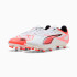 Botas de Futebol Puma Ultra 5 Play Fg/Ag Homem Branco/Laranja