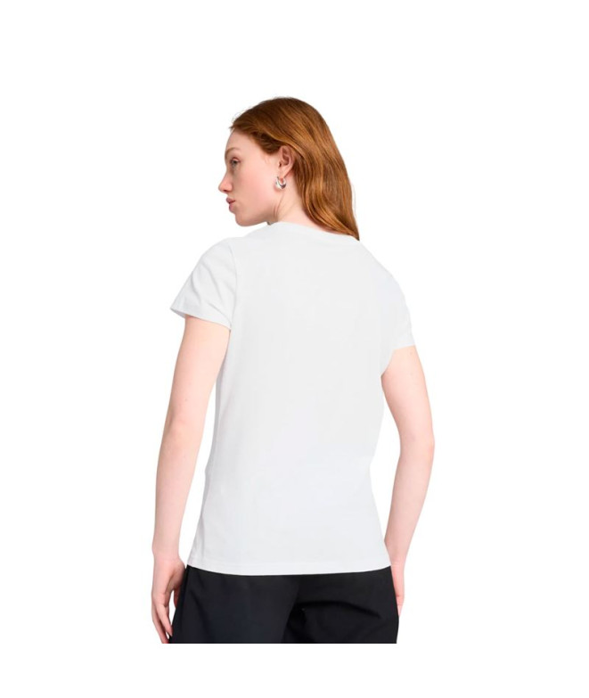 Camiseta Puma Essentials Metallic Mulher Branco