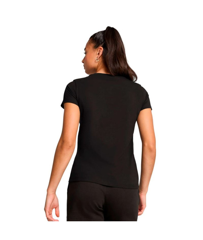 Camiseta Puma Essentials Elevated Mulher Preto