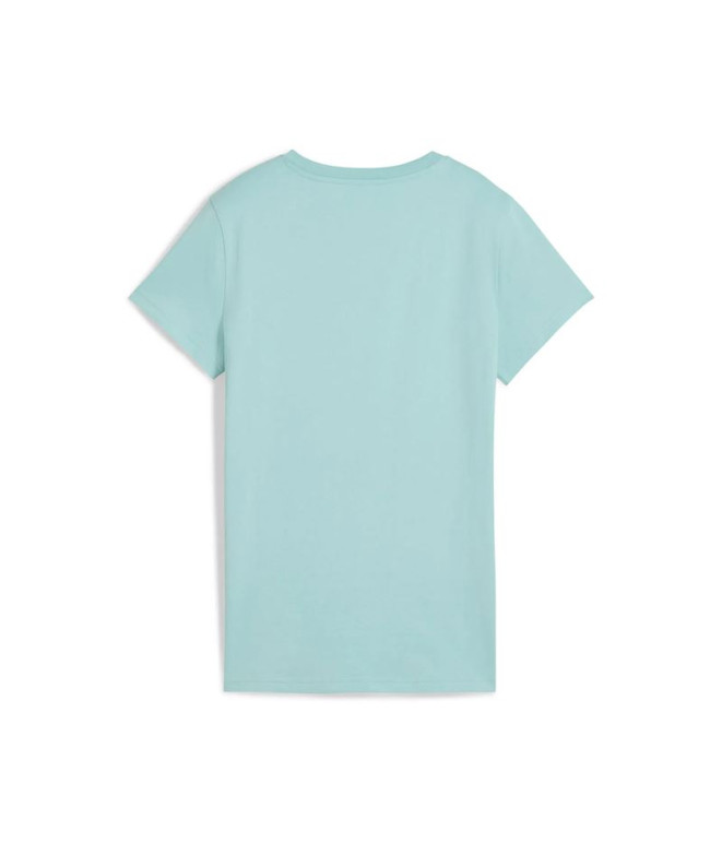 Camiseta Puma Essentials Elevated Mulher Azul