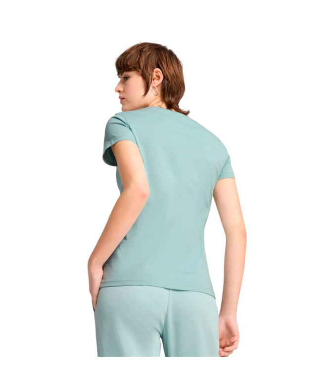 Camiseta Puma Essentials Elevated Mulher Azul