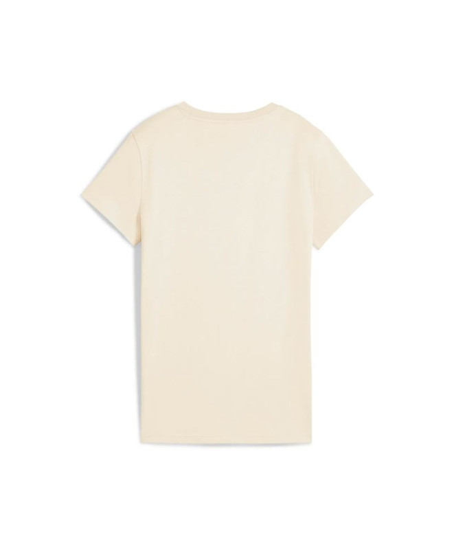 T-shirt Puma Essentials Elevated Femme Beige