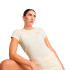 Camiseta Puma Essentials Elevated Mulher Bege