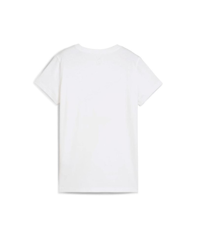 T-shirt Puma Graphics Floral Cat Femme Blanc