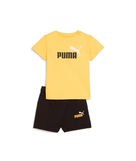 Conjunto Puma Minicats Essentials Bebês Amarelo/Preto