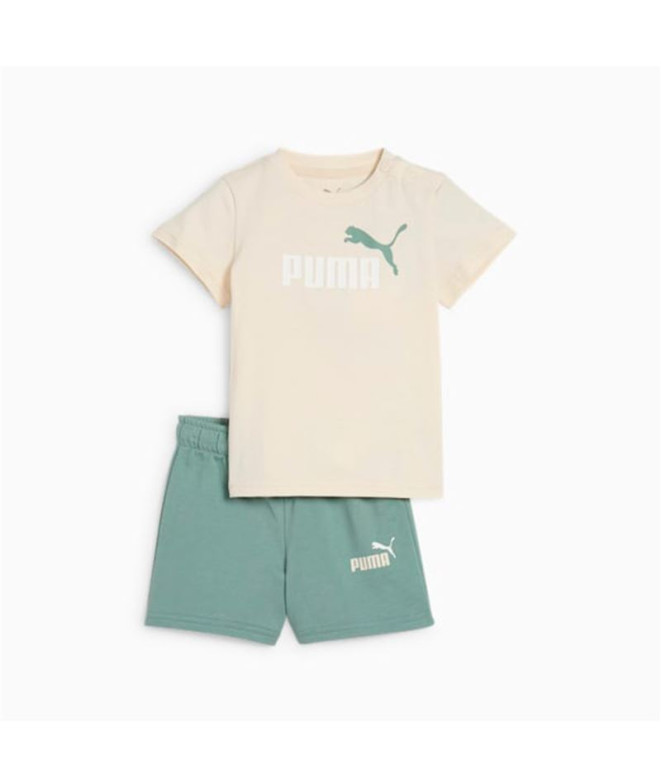 Chándal Puma Minicats Essentials Bebés Beige/Verde