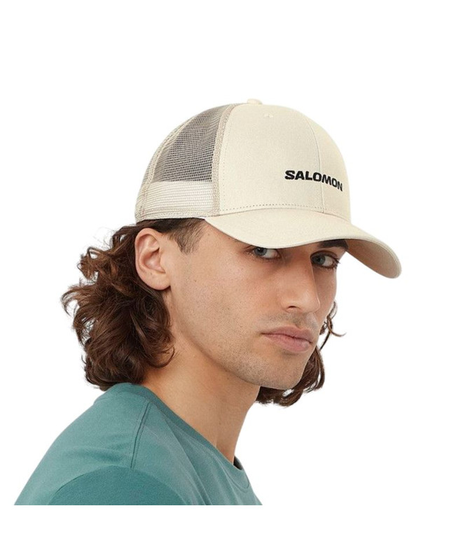 Boné Salomon Trucker Bege