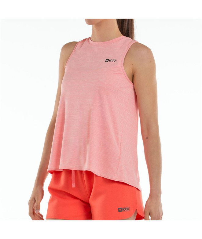 T-shirt de Montagne + 8000 Var Femme Framboise