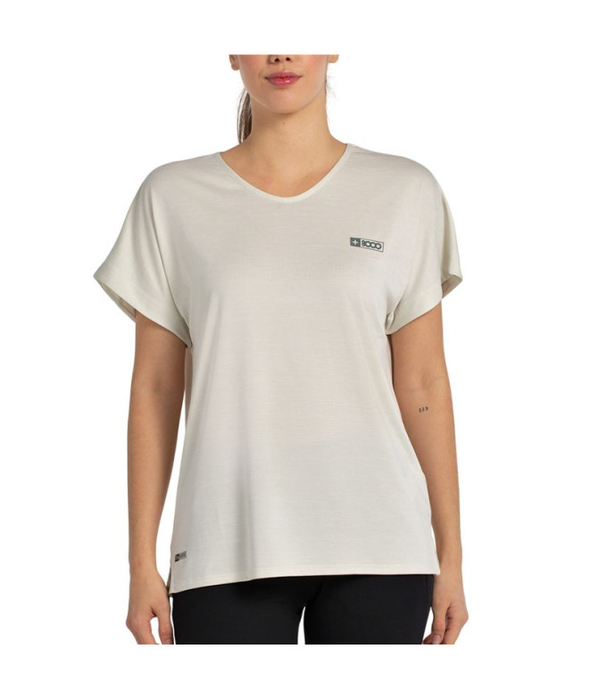 Camiseta de Montaña + 8000 Vermizor Mujer Hueso