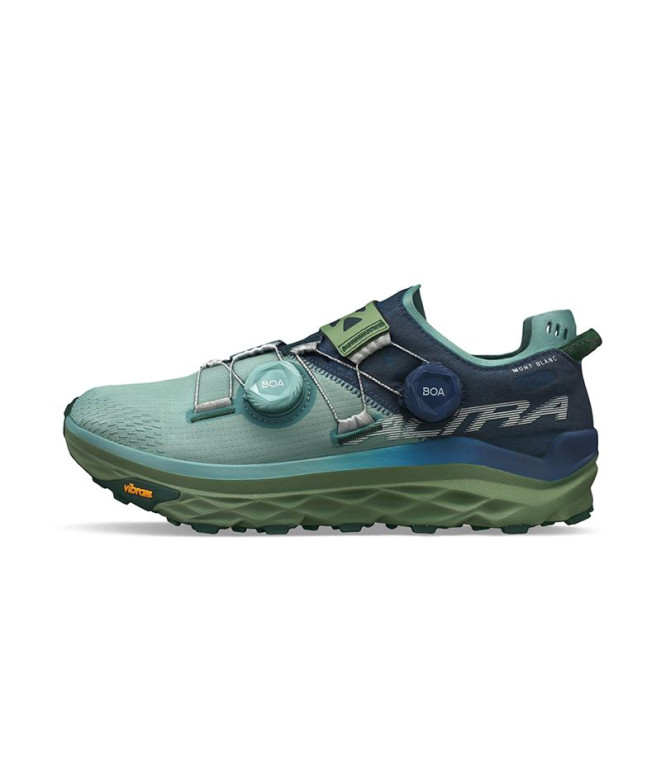 Zapatillas de Trail Altra Mont Blanc Boa Azul/Verde Hombre