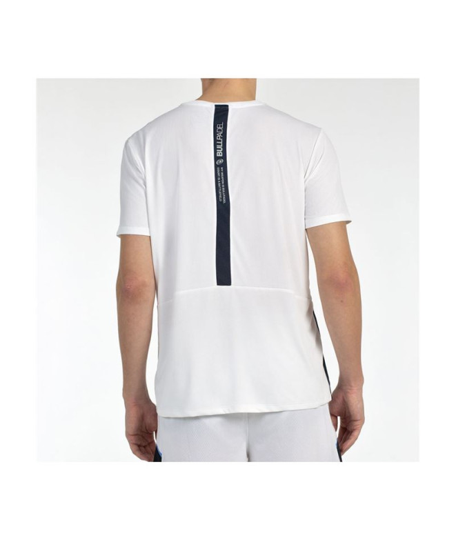 Camiseta de Padel Bullpadel Bilao Hombre Blanco