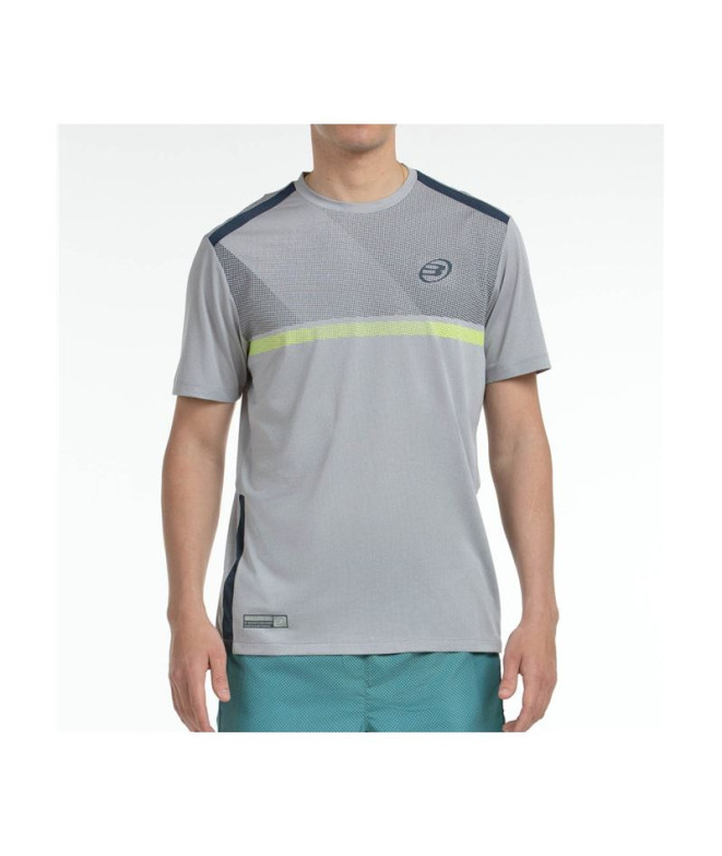 Camiseta de Padel Bullpadel Bilao Homem Cinza Médio Vigore