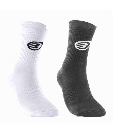 Calcetines de Padel Bullpadel Bp253 Blanco/Negro Pack