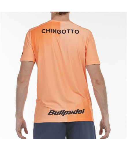 Camiseta de Padel Bullpadel Chingotto 25V Homem Papaya 2