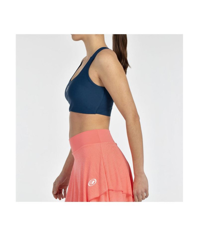 Top de Padel Bullpadel Eleve 25V Mulher Azul Tinta