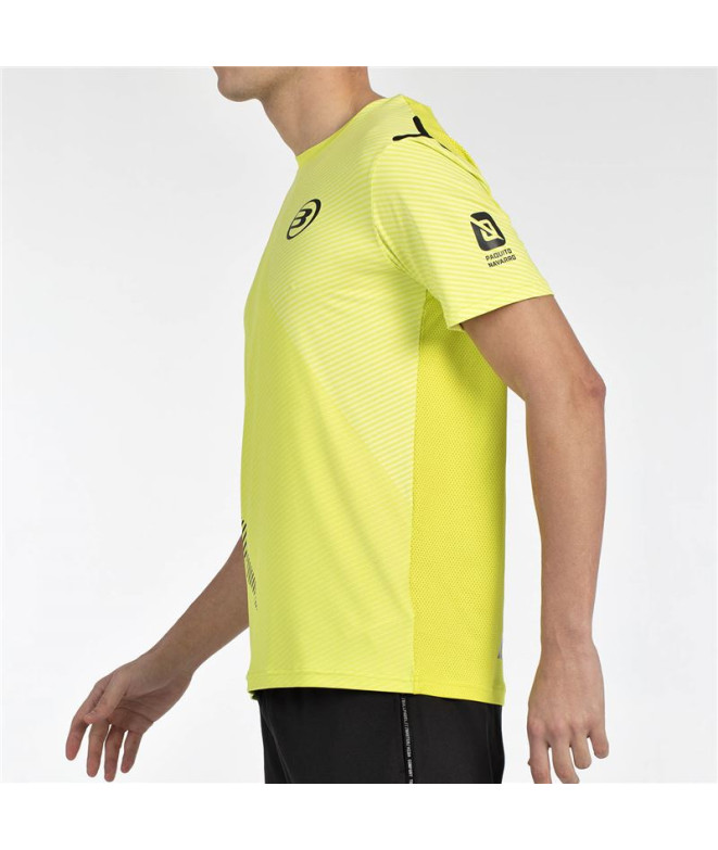 Camiseta de Padel Bullpadel Paquito 25V Homem Lima
