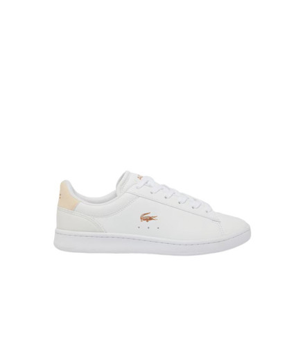 Chaussures Lacoste Carnaby Set 224 2 Suj Enfant Blanc/Rose Chaussures Lacoste Carnaby Set 224 2 Suj Enfant Blanc/Rose