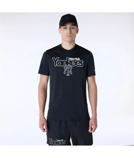 T-shirt New Era New York Yankees MLB Homme Noir T-shirt New Era New York Yankees MLB Homme Noir