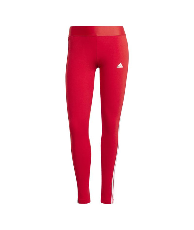 Collants adidas Essentials 3-Stripes Femme Rouge