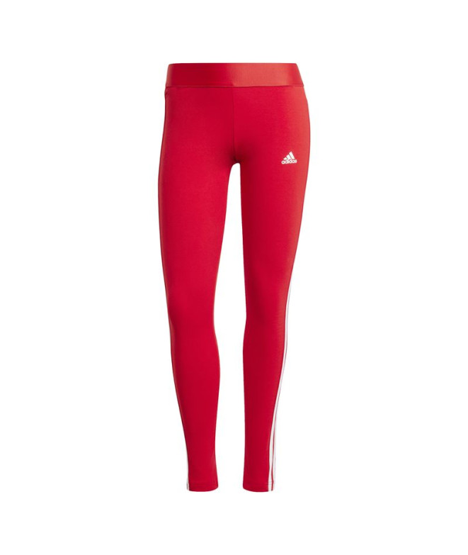 Mallas adidas Essentials 3-Stripes Mujer Rojo