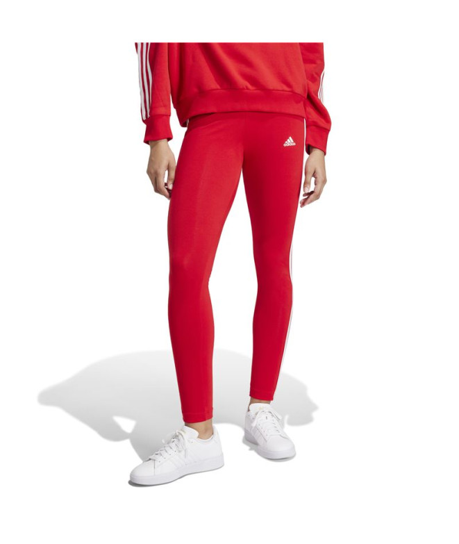 Collants adidas Essentials 3-Stripes Femme Rouge