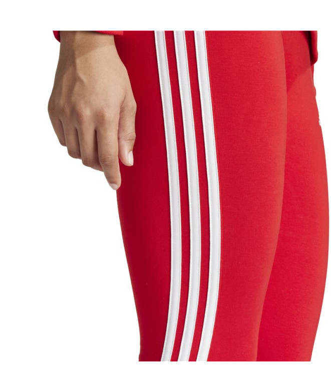 Collants adidas Essentials 3-Stripes Femme Rouge