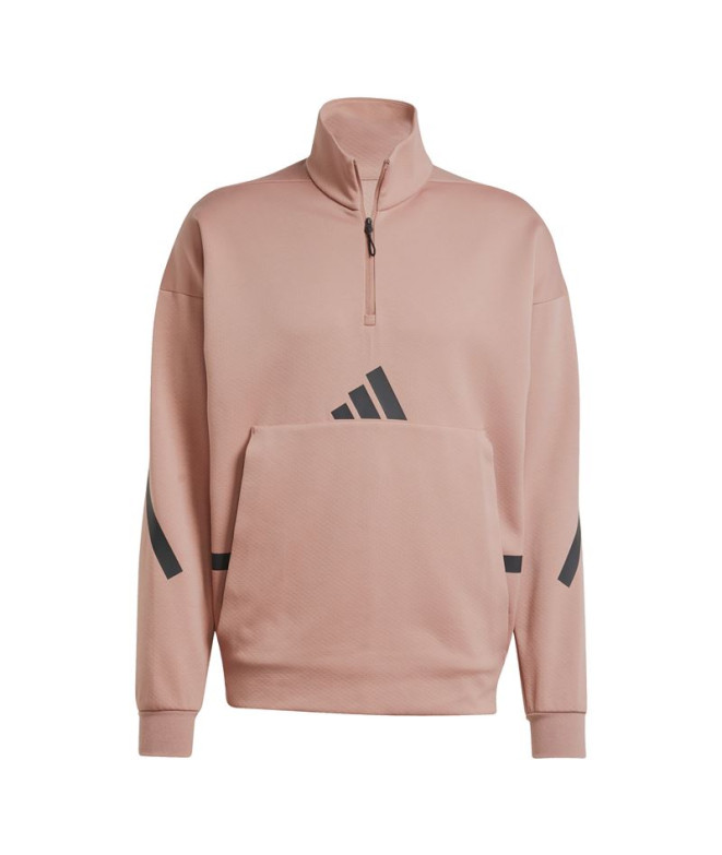 Sudadera adidas Z.N.E. H-Zip Hombre Rosa