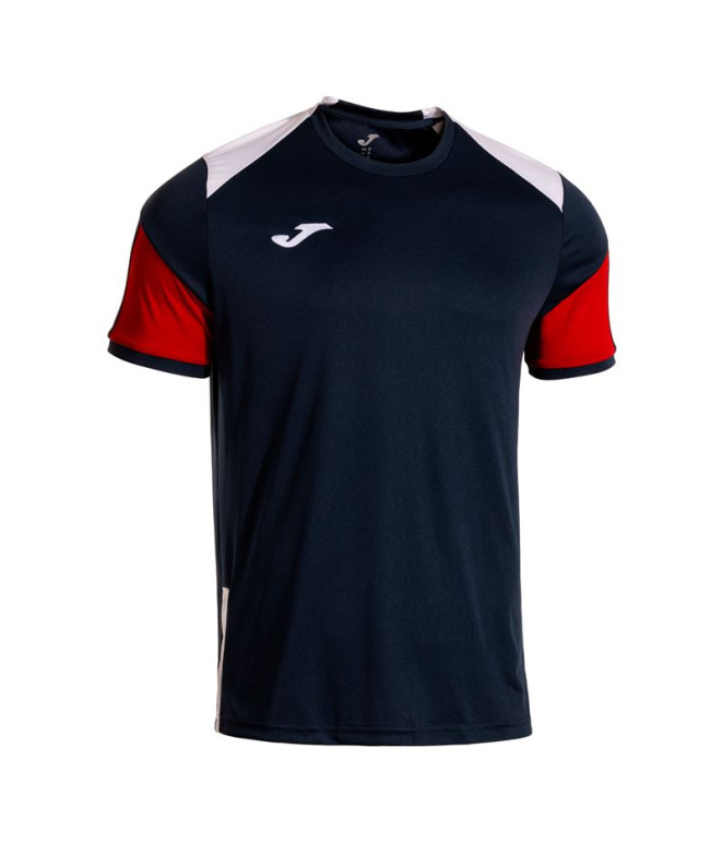 Camiseta Joma Danubio Dark Navy Branco Menino