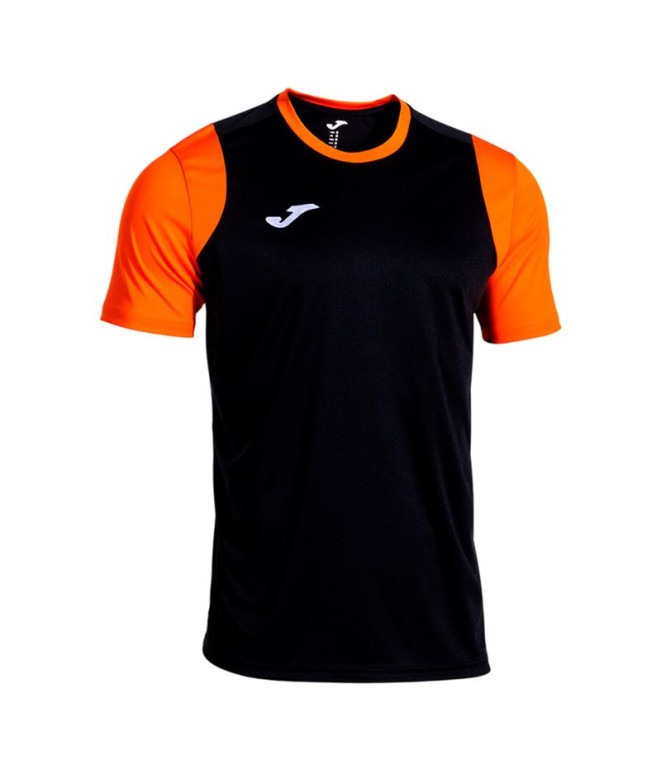 Camiseta Joma Cancha Negro Naranja Niño