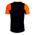 Camiseta Joma Cancha Preto Laranja Menino