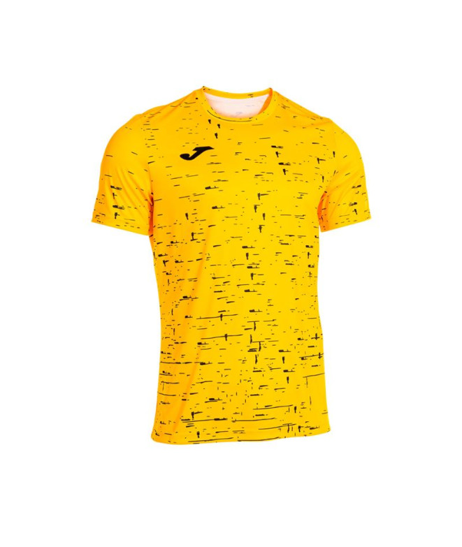 Camiseta Joma Pro Team Amarelo Preto Menino