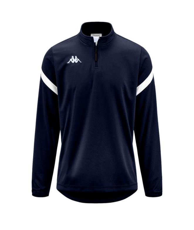 Sudadera Fitness Kappa Dolvole Hombre Blue Marine/White