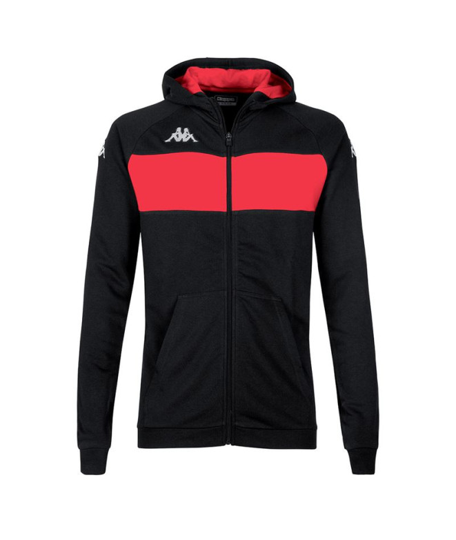 Sudadera Kappa Dacciozi Hombre Black/Red